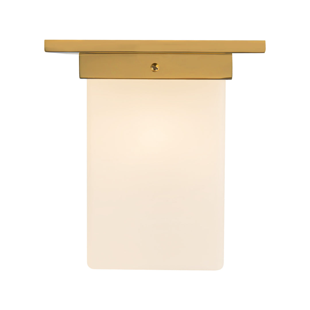 Mineral 8-in Brass Flush Mount