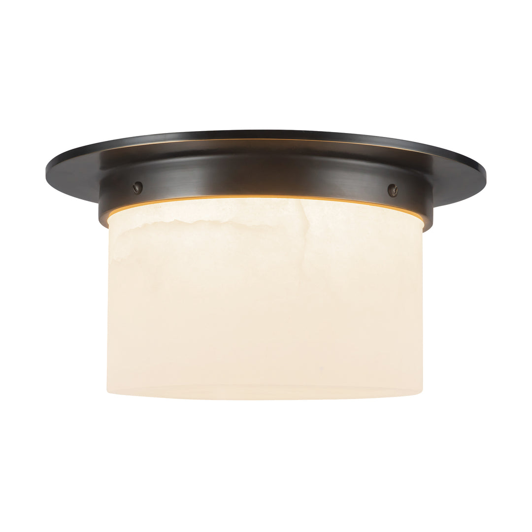 Mineral 11-in Black Flush Mount