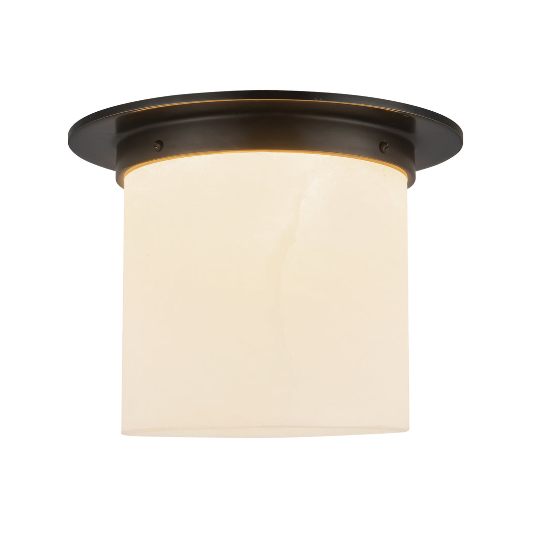 Mineral 11-in Black Flush Mount