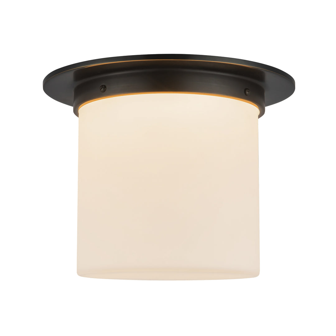Mineral 11-in Black Flush Mount