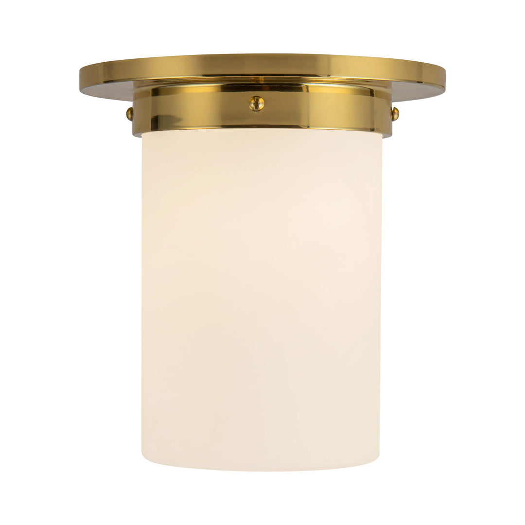 Mineral 8-in Brass Flush Mount