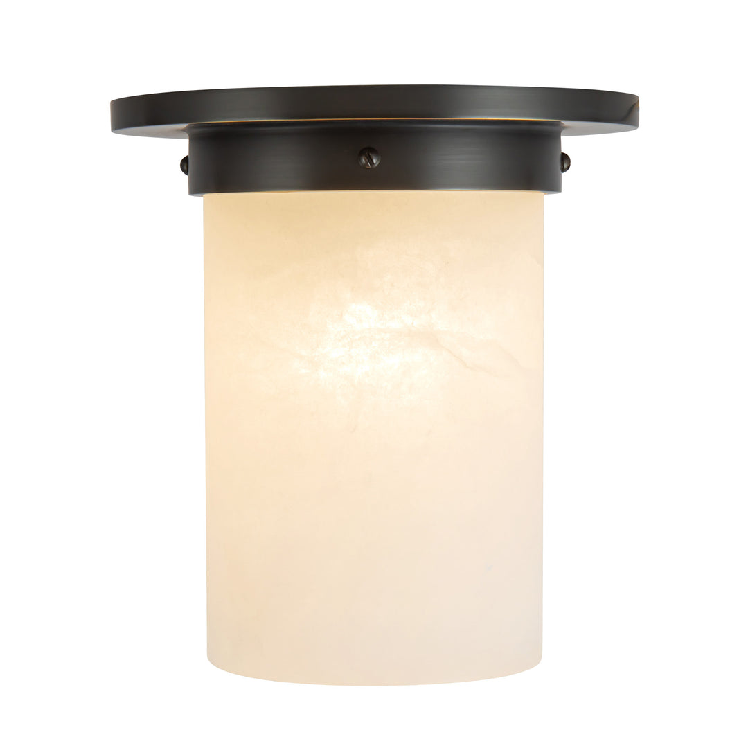 Mineral 8-in Black Flush Mount