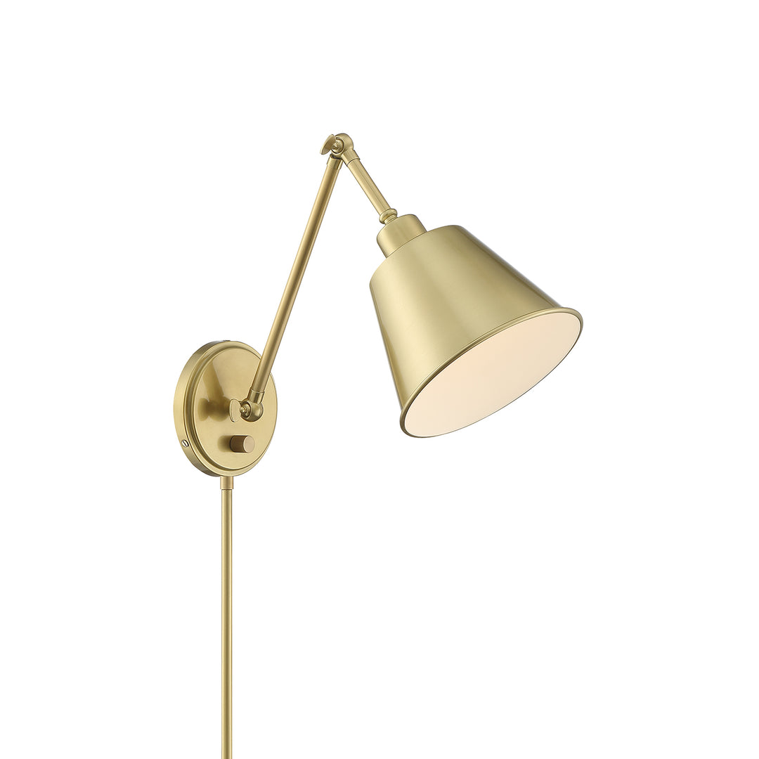 Mitchell 1 Light Aged Brass Task Sconce