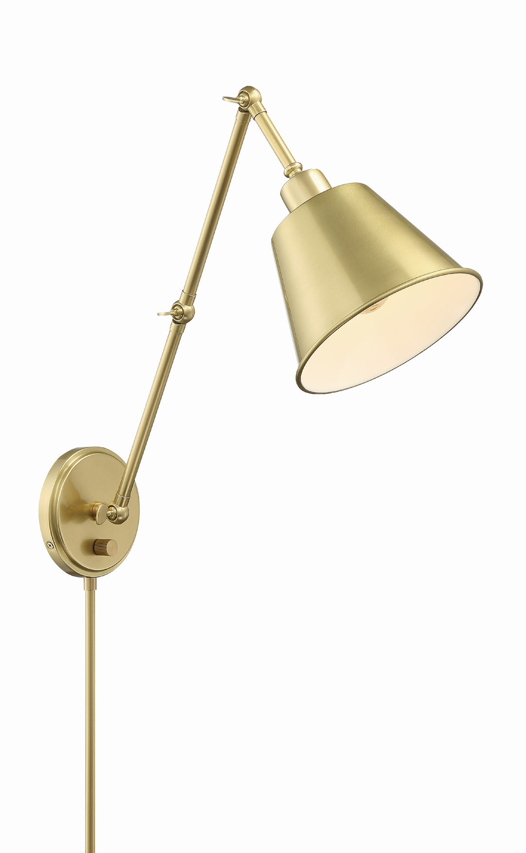 Mitchell 1 Light Aged Brass Task Sconce