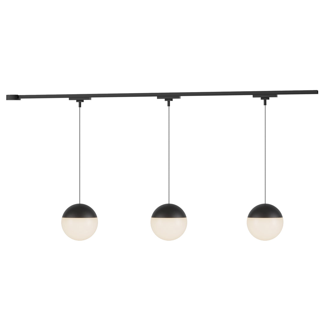 Monae 81-in Black dimmable LED Trilo Ceiling Kit