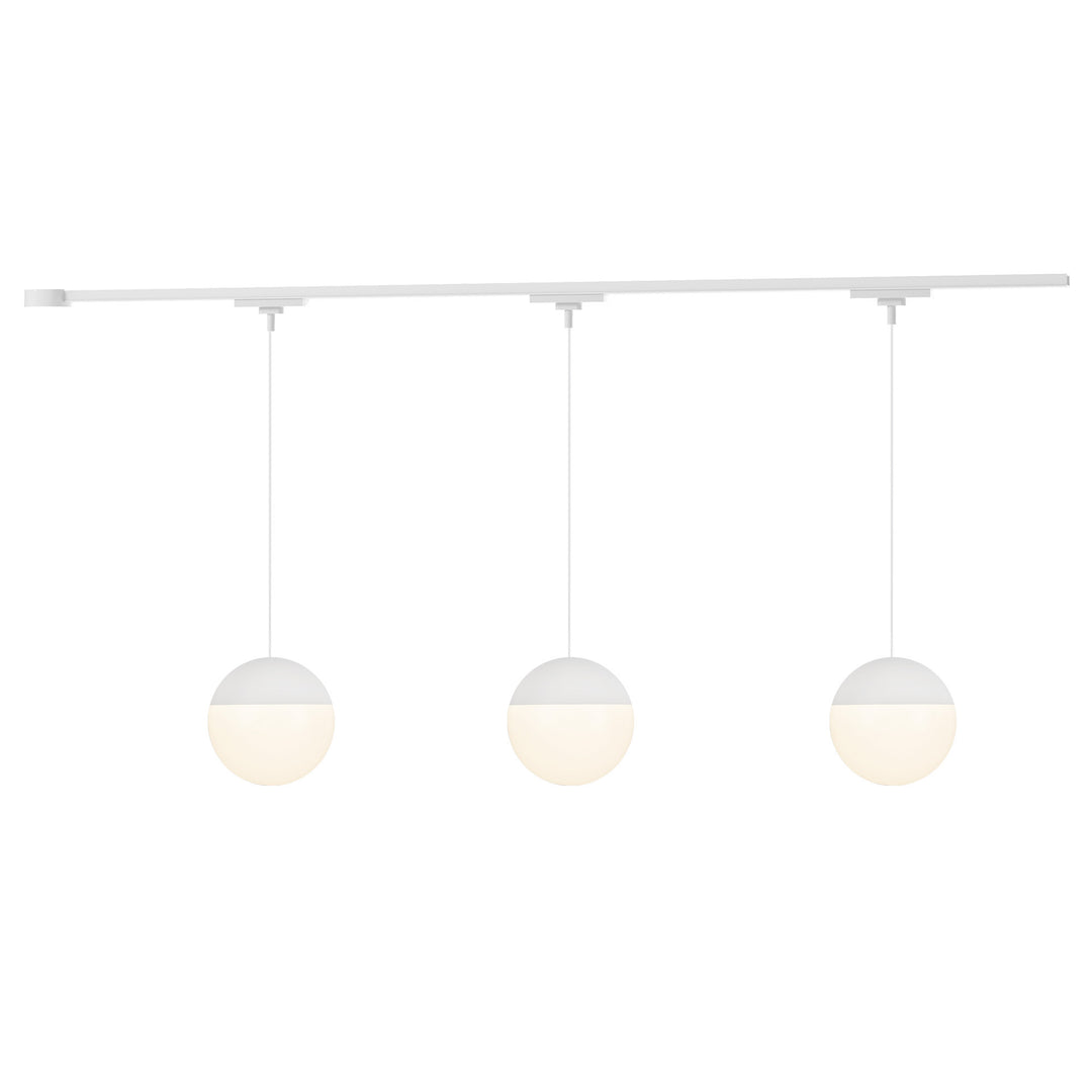 Monae 81-in White dimmable LED Trilo Ceiling Kit
