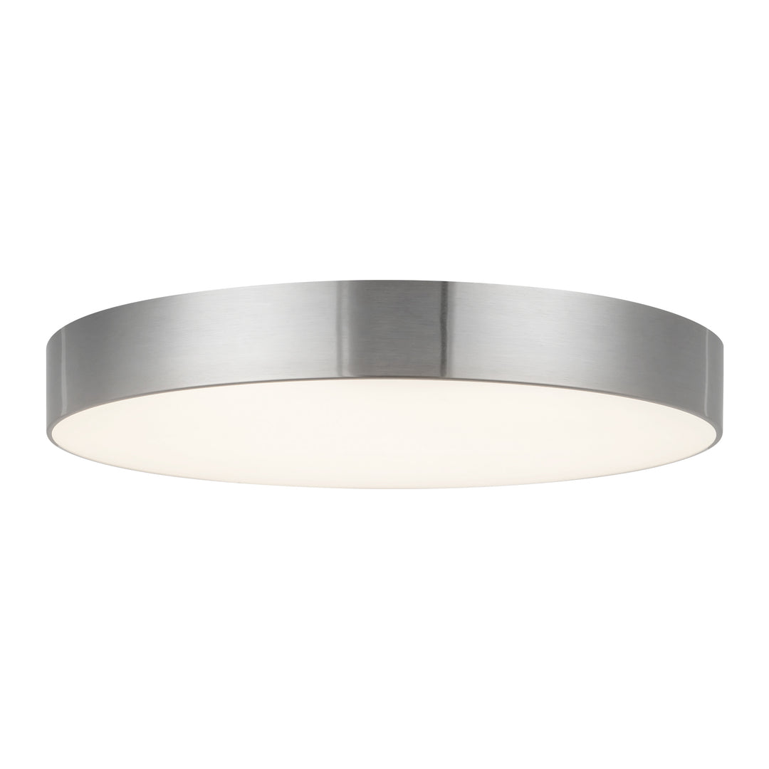 Musa 11-in Silver dimmable LED Flush Mount