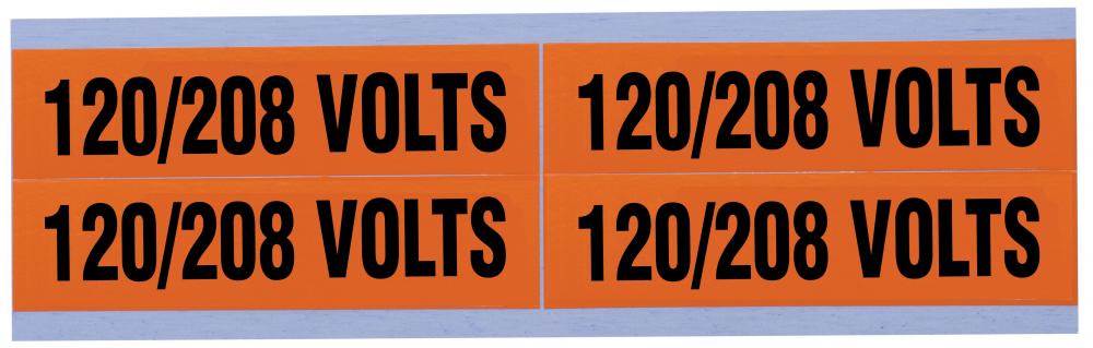 Voltage & Conduit Marker, "120/280", Med