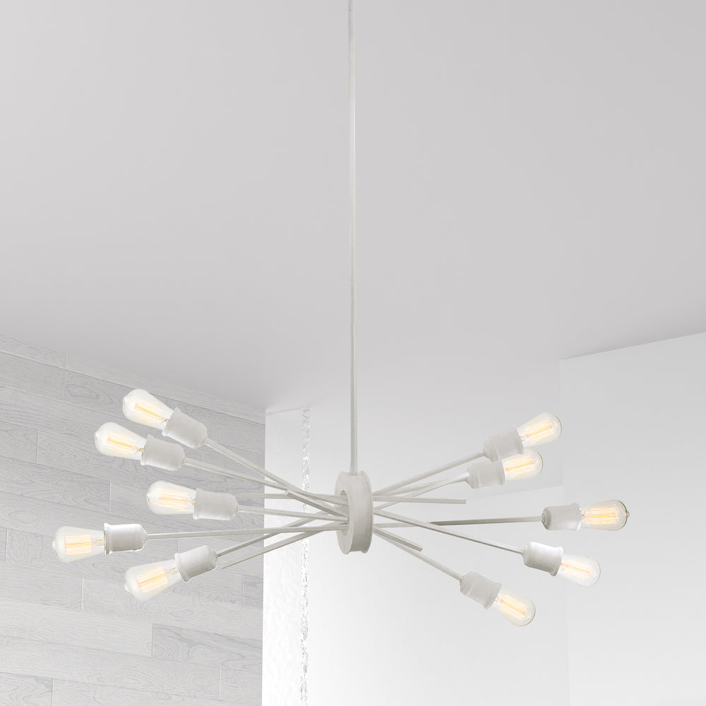 10LT Incandescent Horizontal Pendant Matte White
