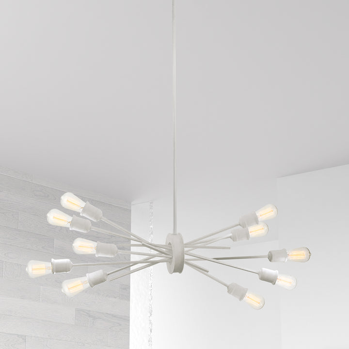 10LT Incandescent Horizontal Pendant Matte White