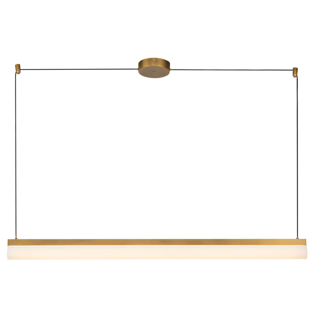 Nio 45-in Brass dimmable LED Linear Pendant