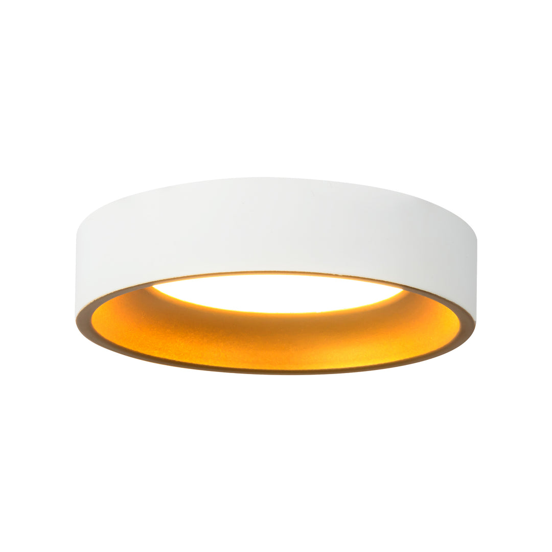 Nix 5-in White dimmable LED Flush Mount