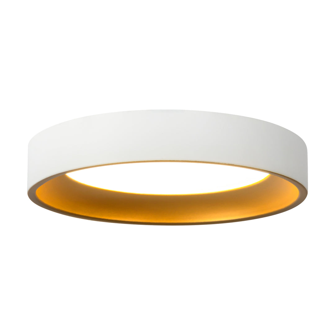 Nix 7-in White dimmable LED Flush Mount