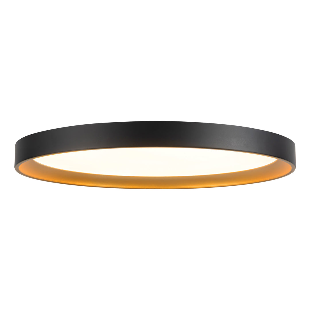 Nix 15-in Black dimmable LED Flush Mount