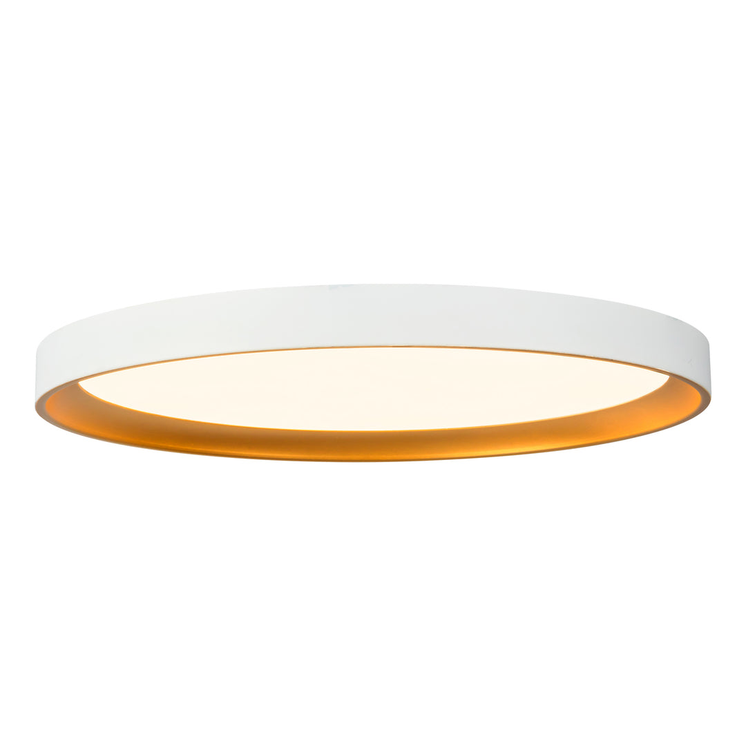 Nix 15-in White dimmable LED Flush Mount