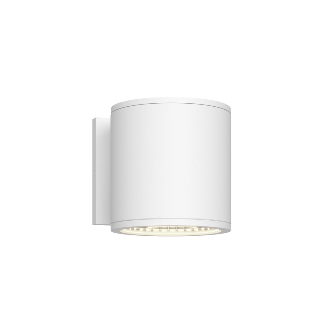 Nordic 5-in (5-in Dia.) White LED Exterior Wall