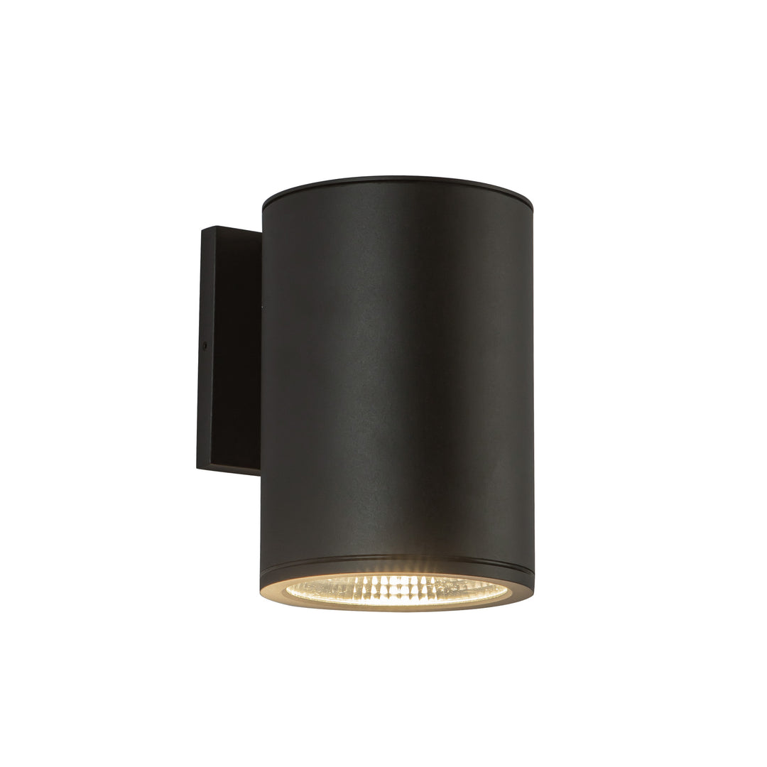 Nordic 7-in (5-in Dia.) Black LED Exterior Wall