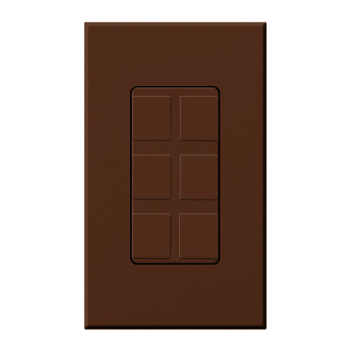 SIX PORT FRAME W/BLANKS NT SIENNA