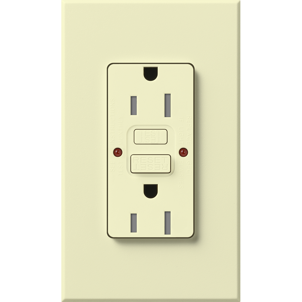 NT 15A GFCI SELF TESTING ALMOND
