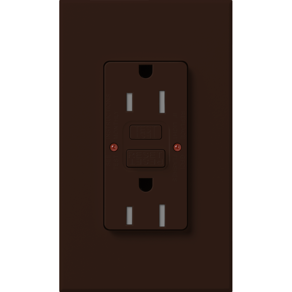 NT 15A GFCI SELF TESTING BROWN