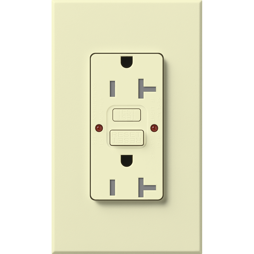 NT 20A GFCI SELF TESTING ALMOND