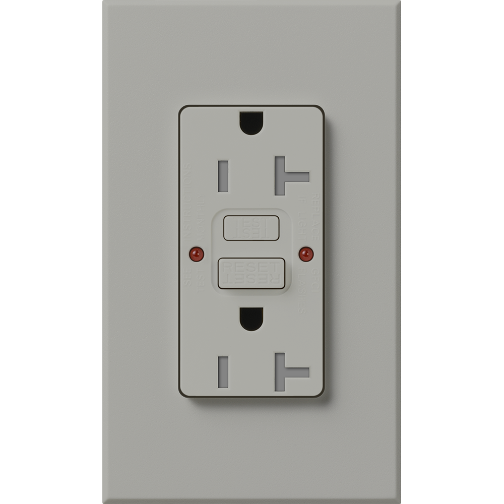 NT 20A GFCI SELF TESTING GRAY