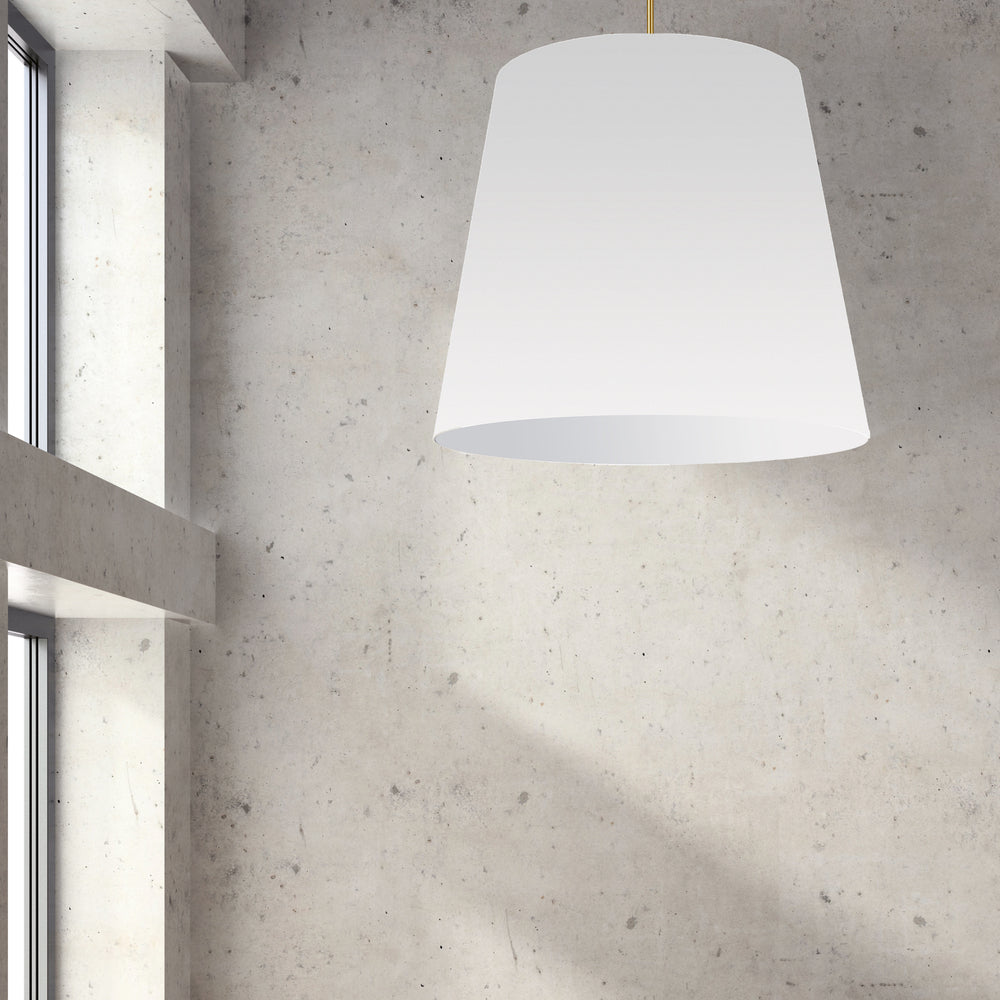 1LT Oversized Drum Pendant X-Large, WH Shade
