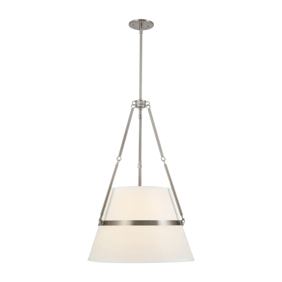 Oliver 18-in Brushed Nickel dimmable Pendant