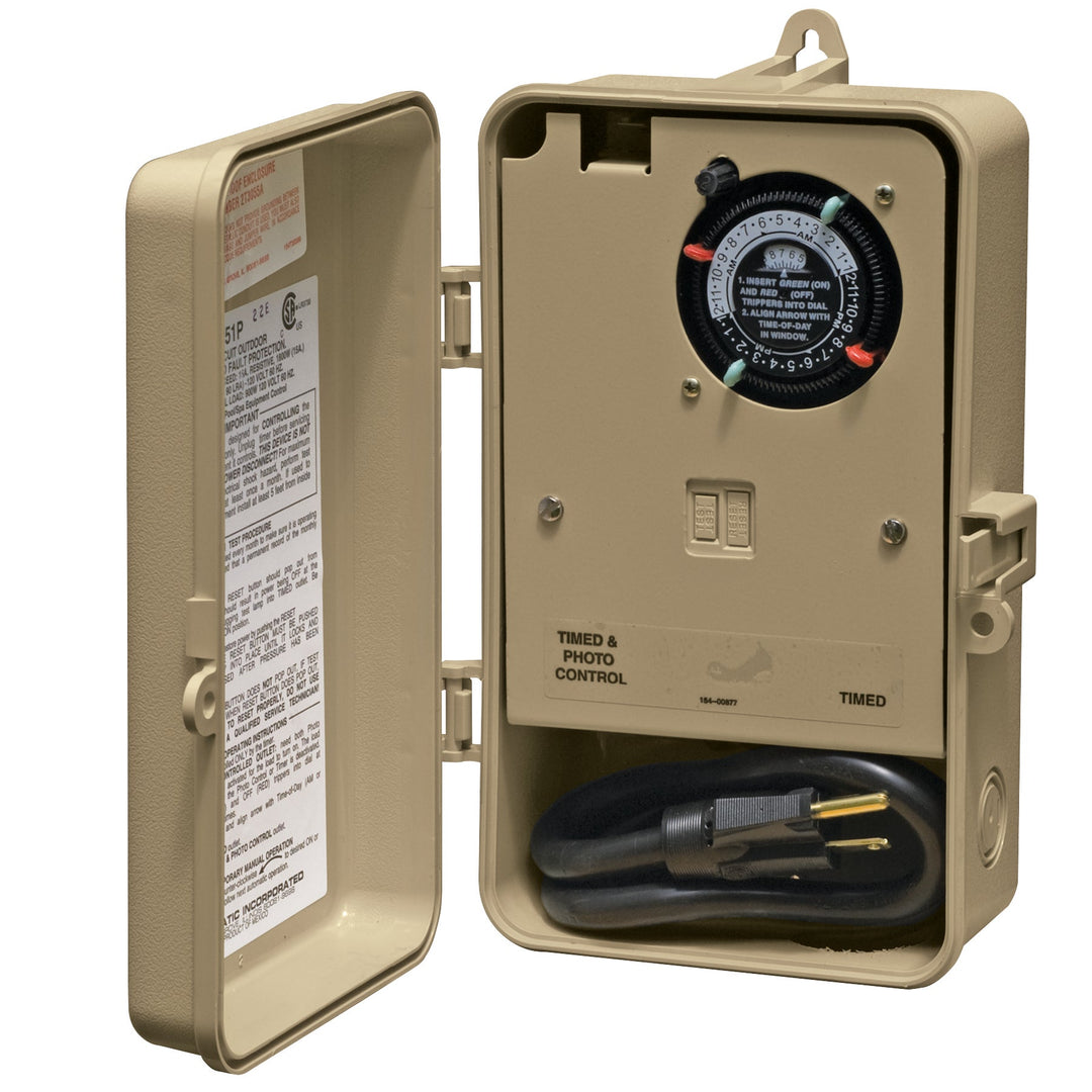 Two-Circuit Portable Outdoor Timer with Photocontrol