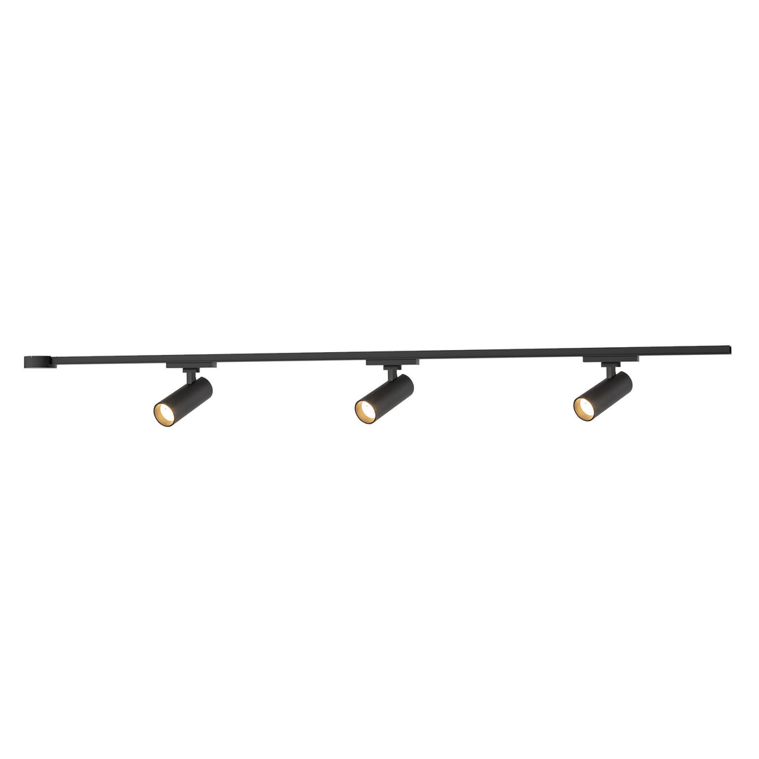Paolo 81-in Black dimmable LED Trilo Ceiling Kit