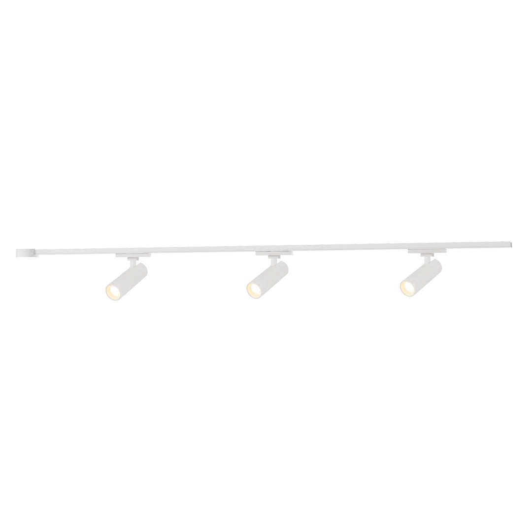 Paolo 81-in White dimmable LED Trilo Ceiling Kit