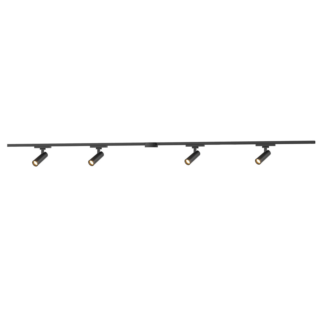 Paolo 81-in Black dimmable LED Trilo Ceiling Kit