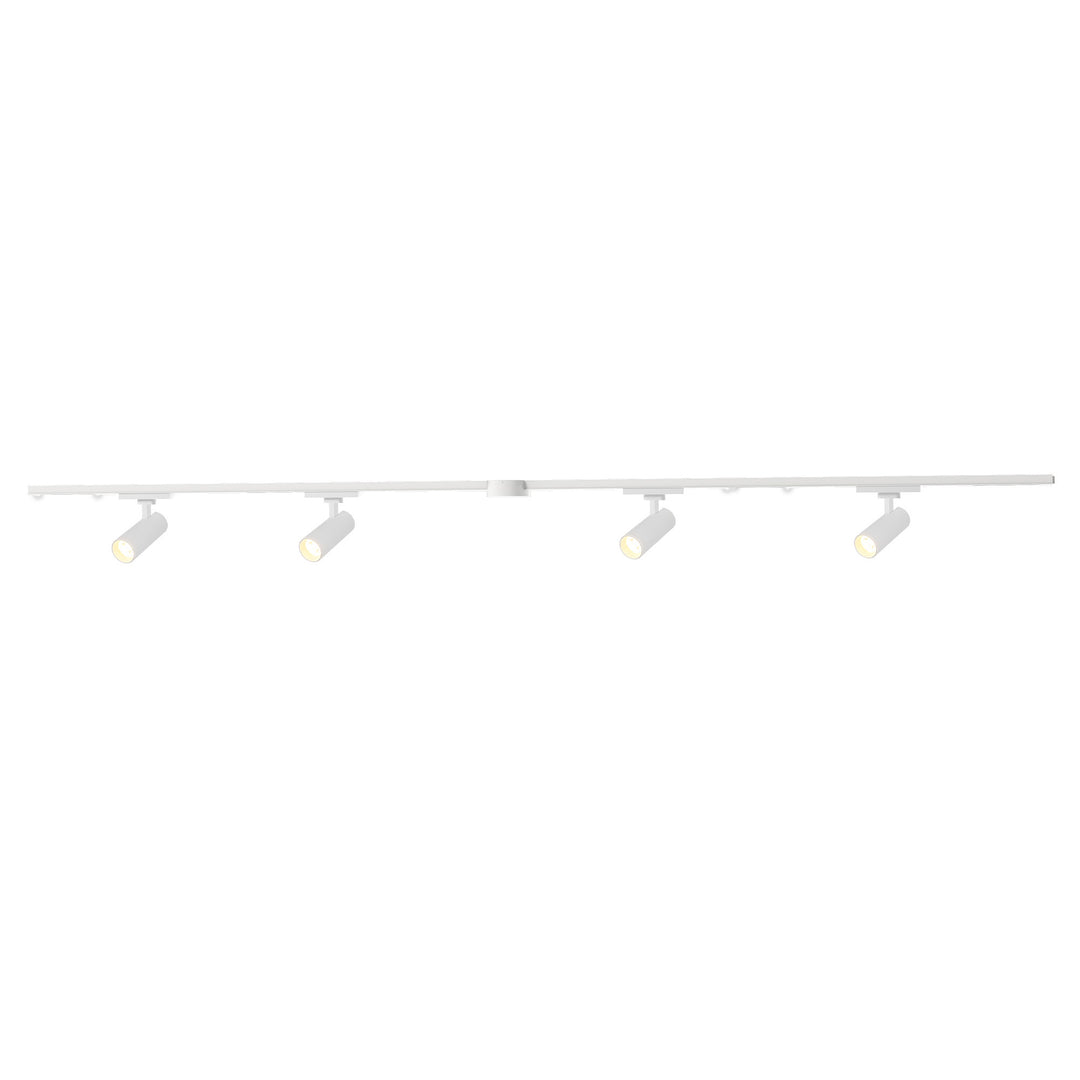 Paolo 81-in White dimmable LED Trilo Ceiling Kit