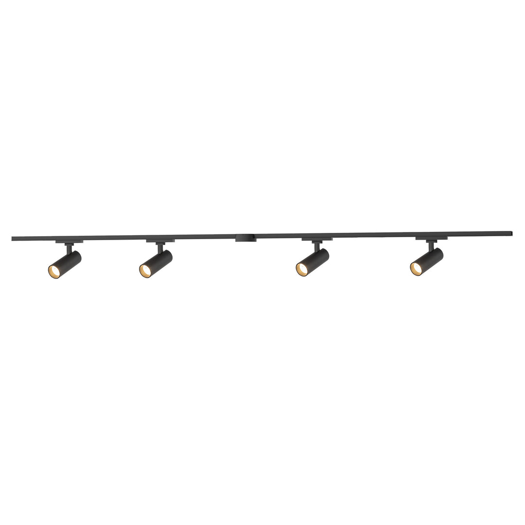 Paolo 81-in Black dimmable LED Trilo Ceiling Kit