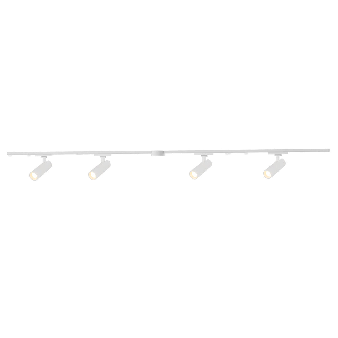 Paolo 81-in White dimmable LED Trilo Ceiling Kit