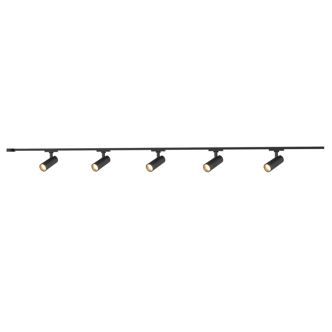 Paolo 81-in Black dimmable LED Trilo Ceiling Kit