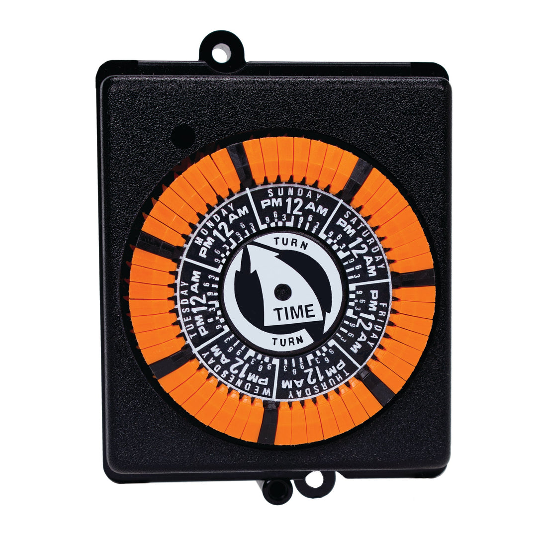 7-Day 120V Mechanical Panel Mount Timer, 56 Trippers