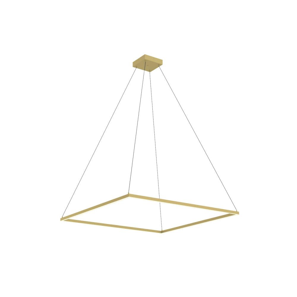 Piazza 48-in Brushed Gold LED Pendant