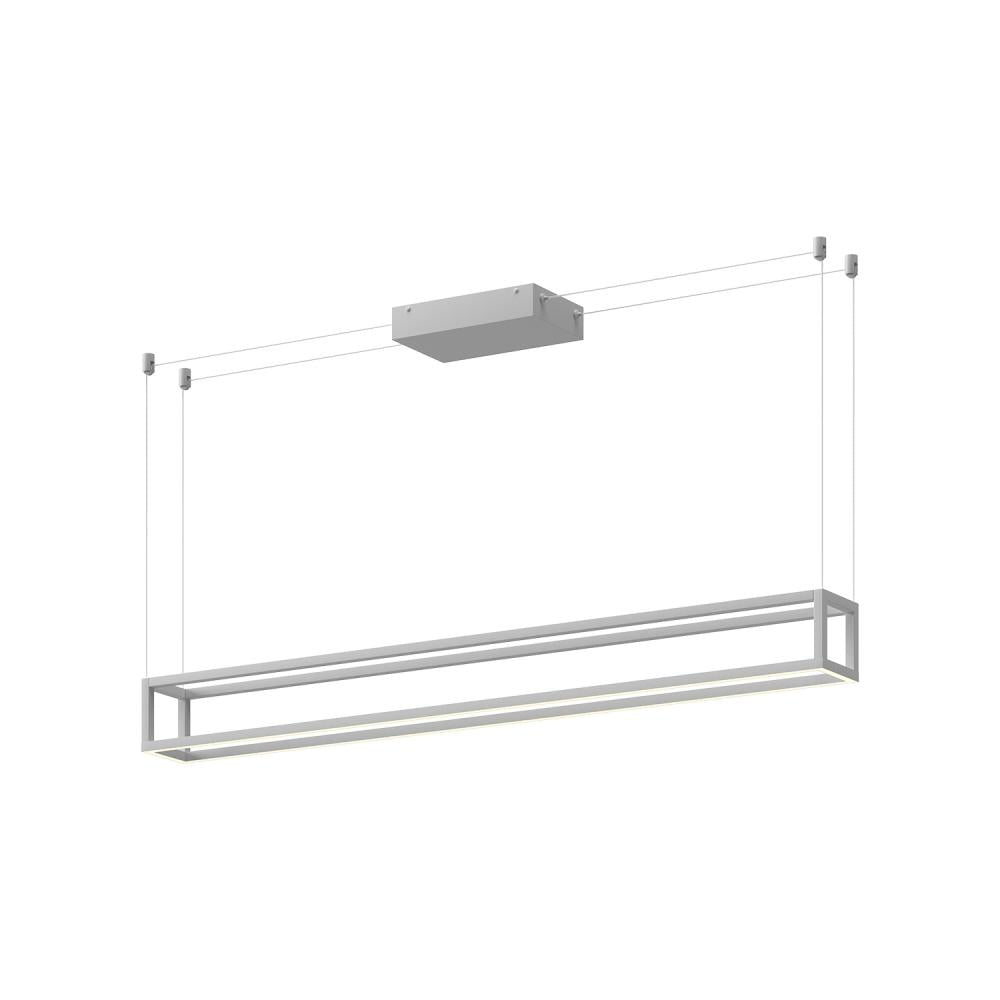 Plaza 48-in White LED Linear Pendant