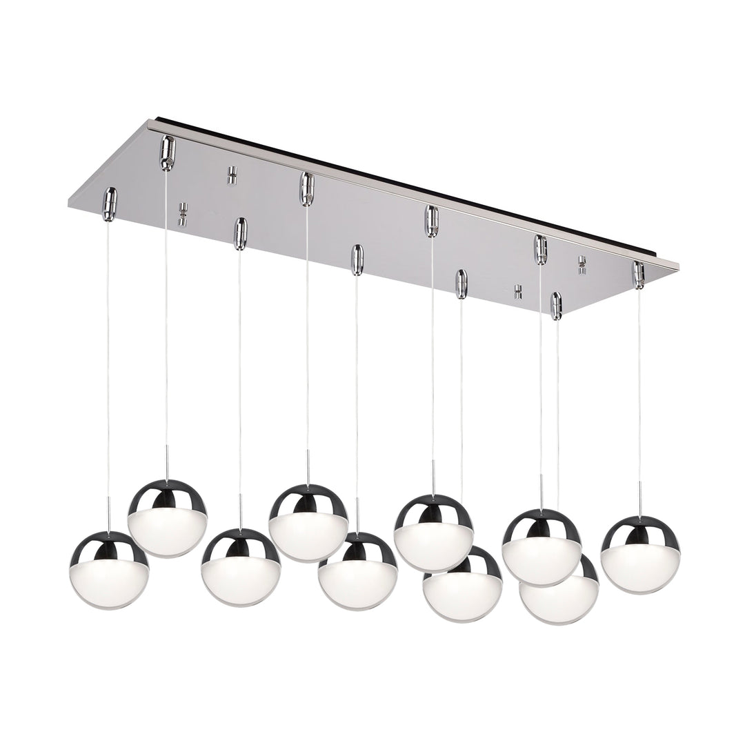 Pluto 27-in Chrome 10-Light Multi Pendant