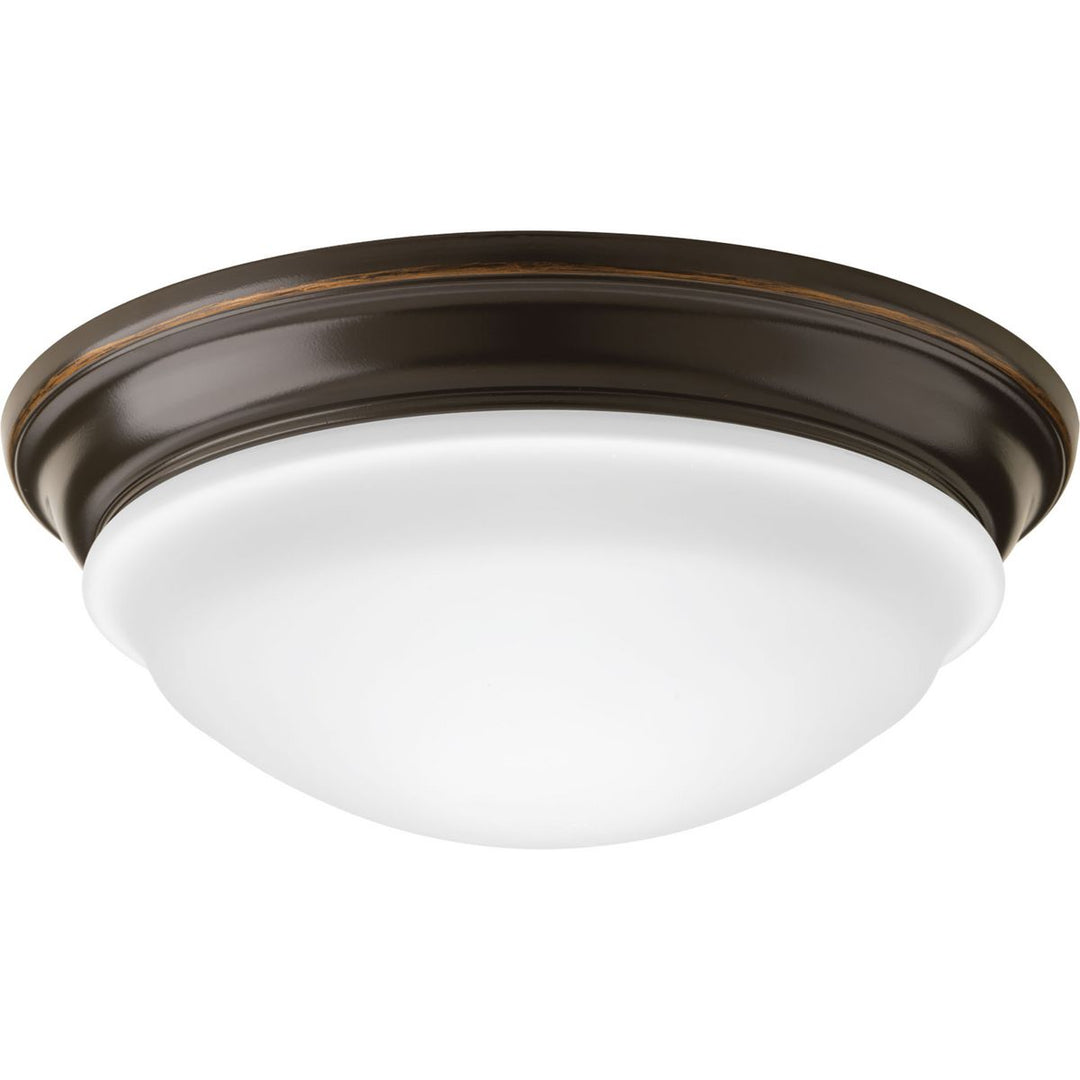 12-1/2in One-Light LED Flush Mount BZ