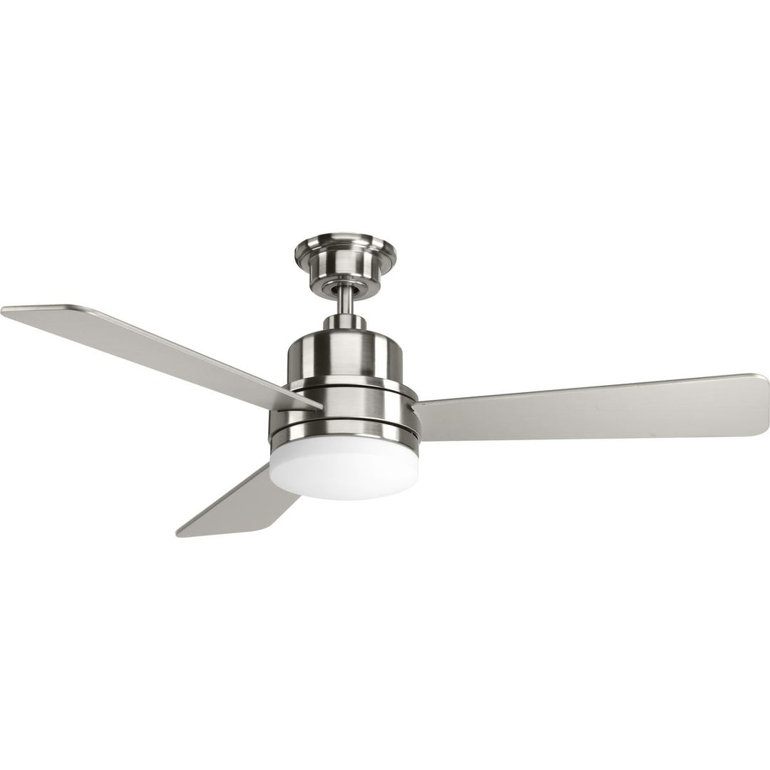 52in 3-BLADE FAN W/BULB Gray