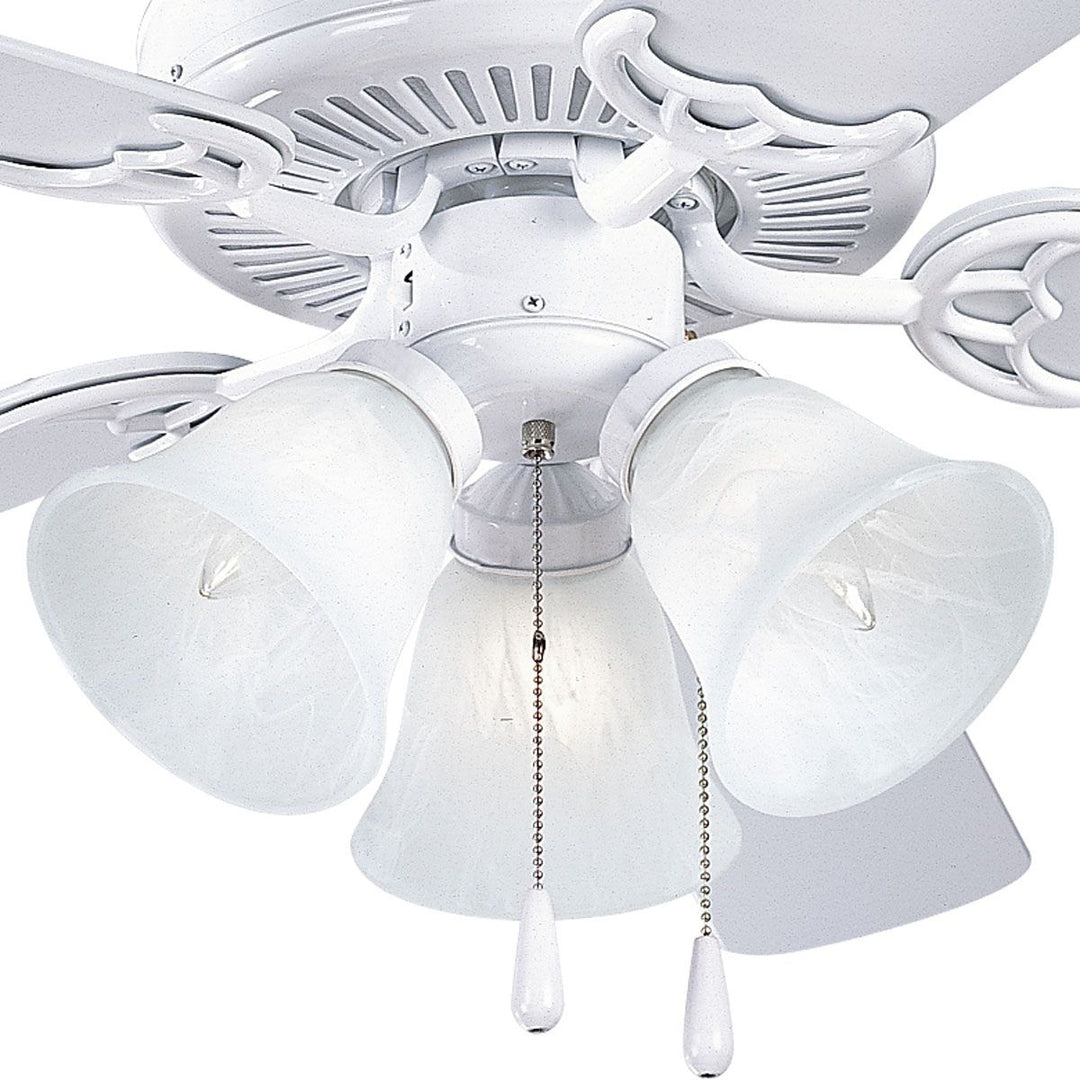3-60W MED FAN LT KIT White