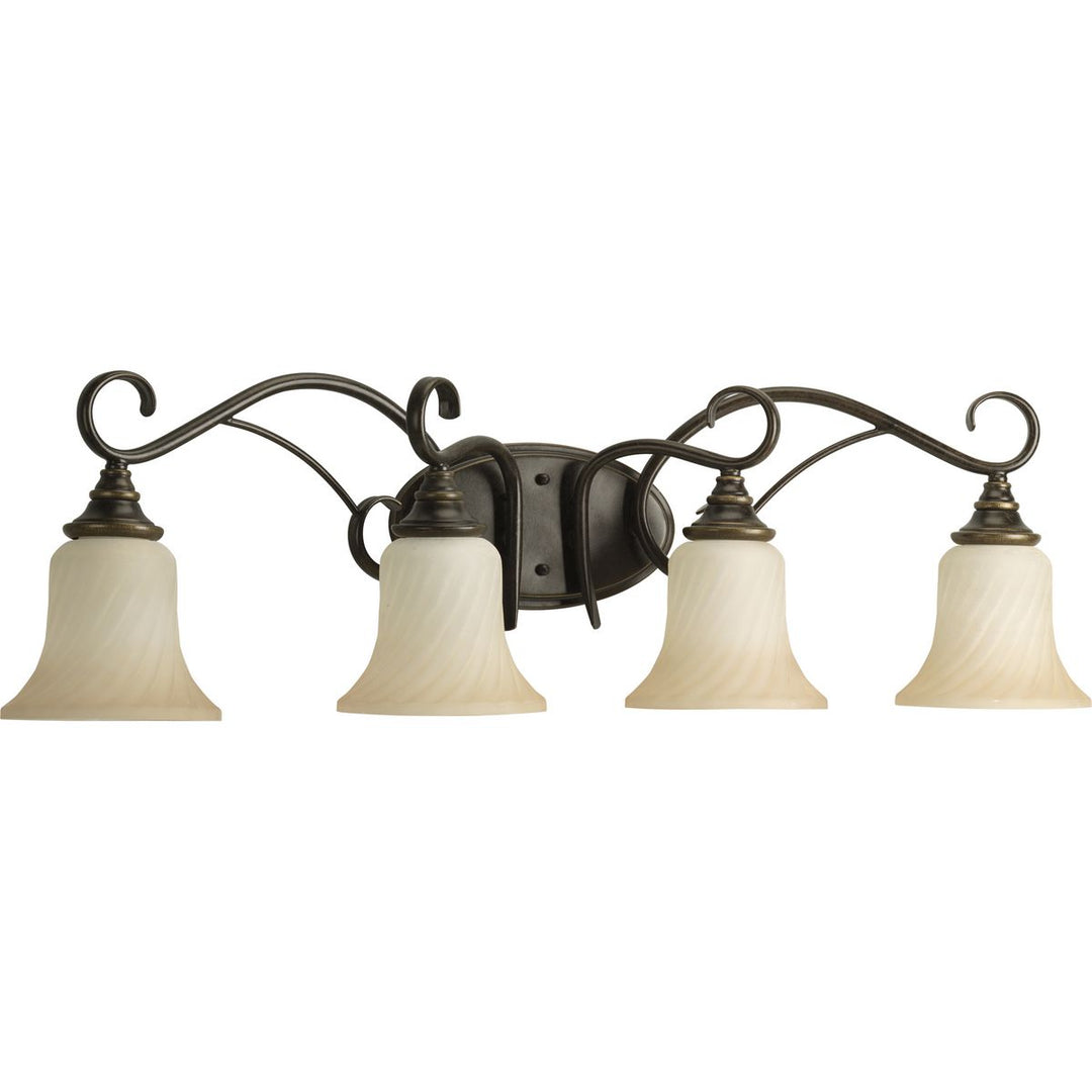 4-100W MED BATH BRACKET Forged Bronze