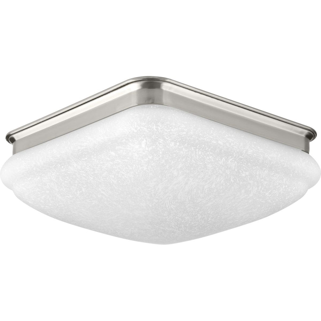 11-3/8in 1-light LED Sq FM Swirled Gls