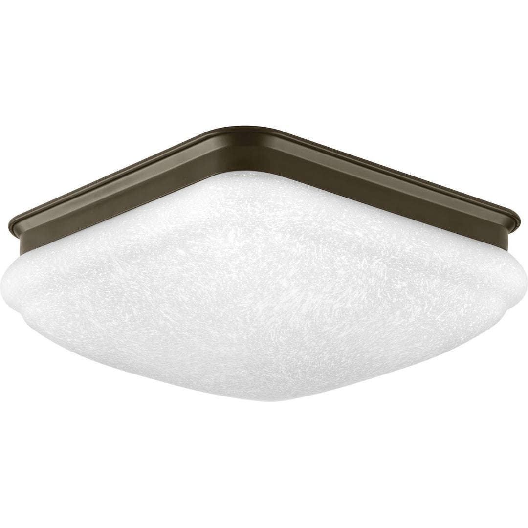 11-3/8in 1-light LED Sq FM Swirled Gl