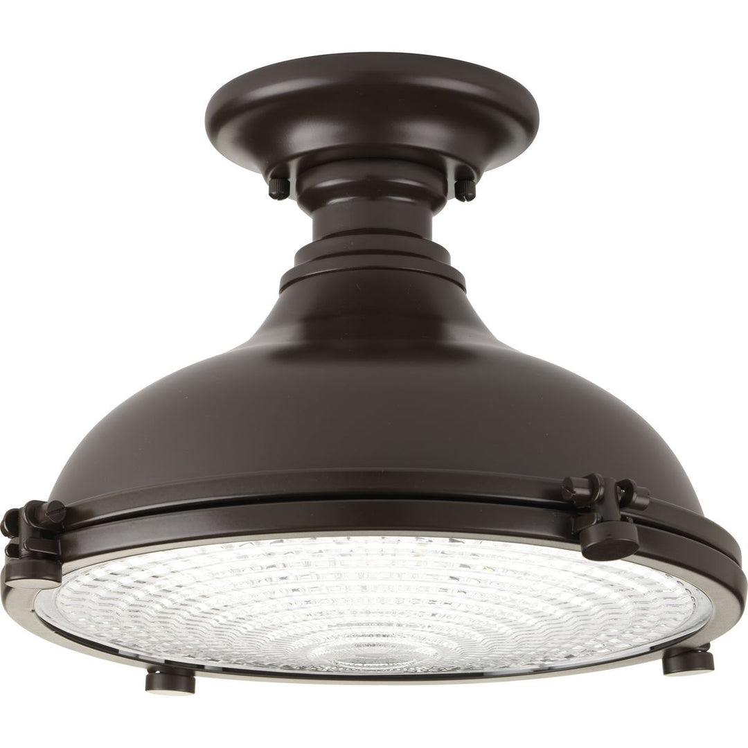 1-17W LED SEMI-FLUSH Brown