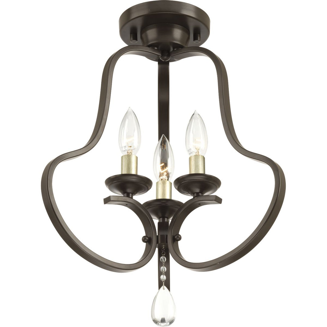 Anjoux 3-60W CAND SEMI-FLUSH ABZ