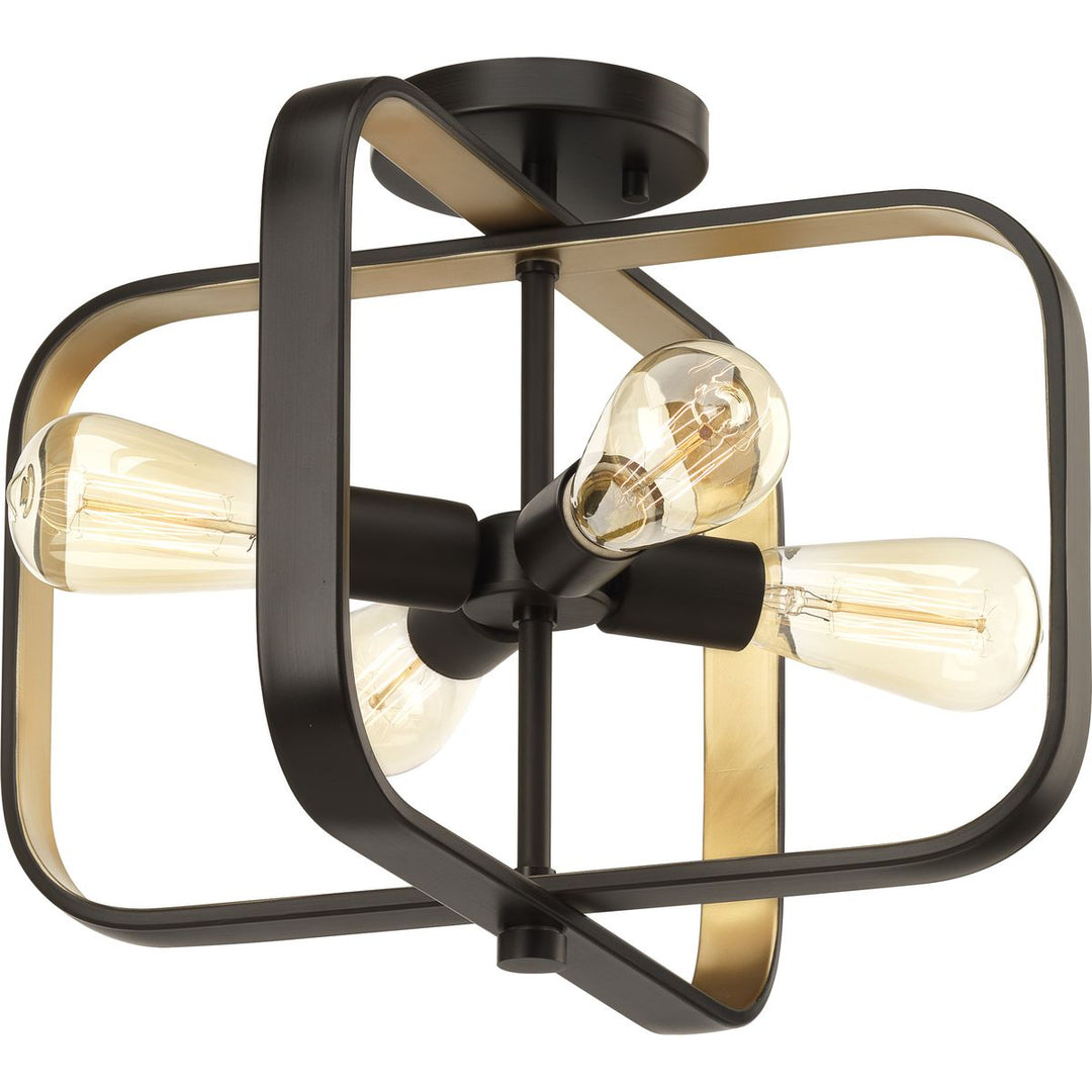 4-100W MED SEMI-FLUSH/CONV ABZ