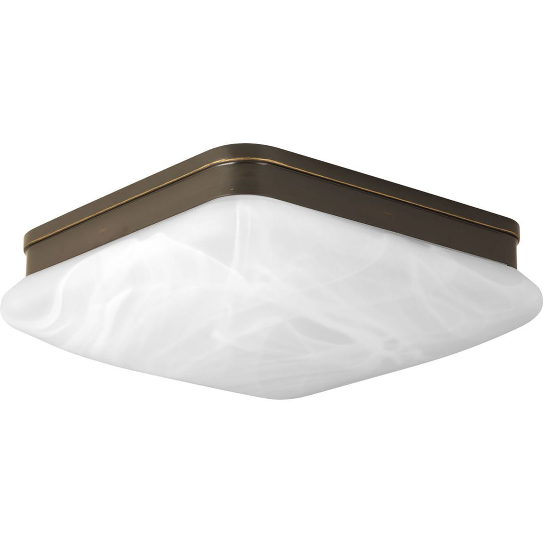 Appeal 11in 2-Lt Flush Mount Alb Gl BZ